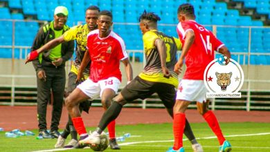 Photo de Mazembe en démonstration, Vclub sur le fil, Étoile du Kivu relancée