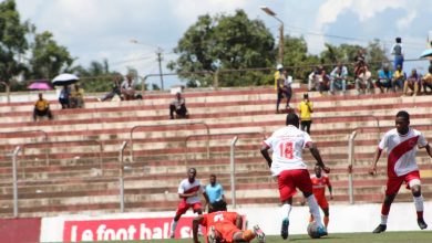 Photo de Guy Banze en héros de Lubumbashi Sport face à Blessing